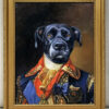 czar dog framed art