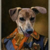 floppy ear dog pet painting