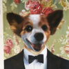 formal dog attire painting
