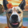 Splendid Beast Hawaiian Pet Painting Template Dog Portrait