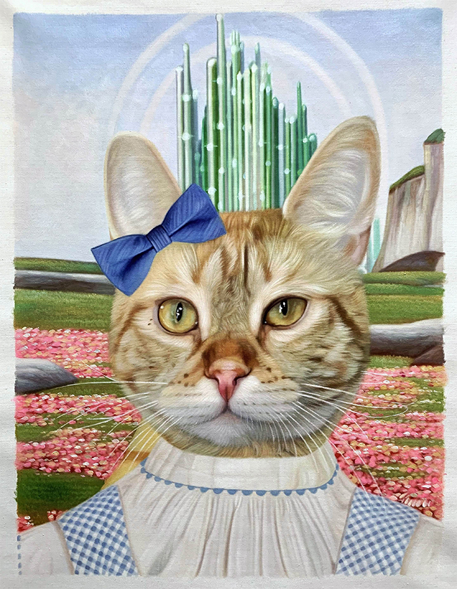 dorothy portrait with cat