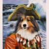 pirate dog pet painting