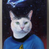 star trek painting cat portrait