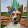 wizard of oz painting with dog