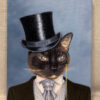 aristocrat cat painted artwork