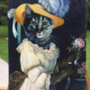 Marie Antoinette custom cat painting splendid beast