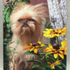photo to oil painting griffon dog