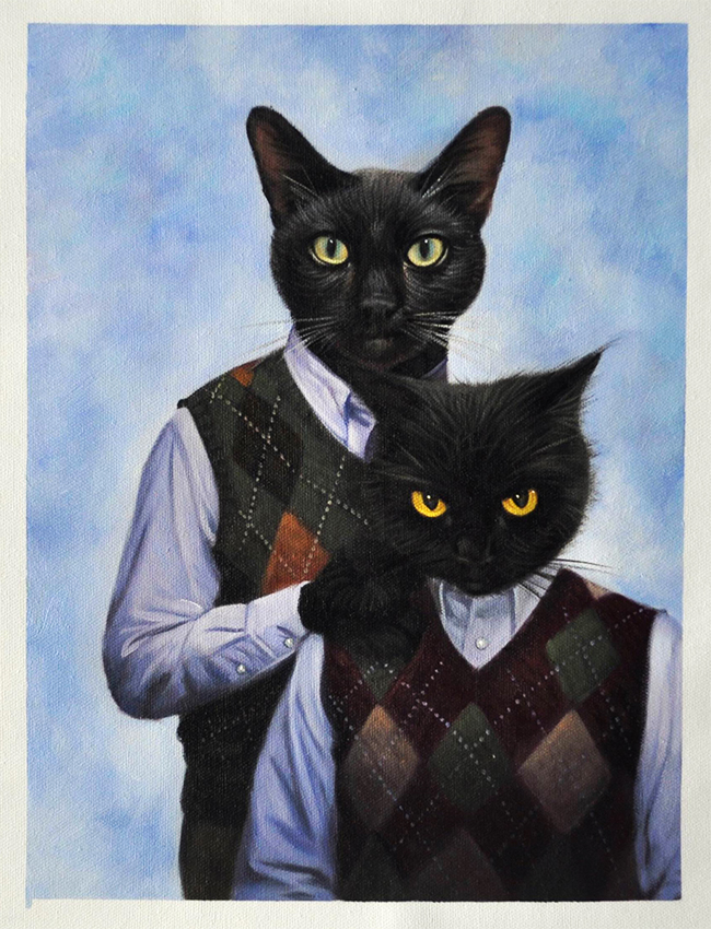 step brothers cats painting